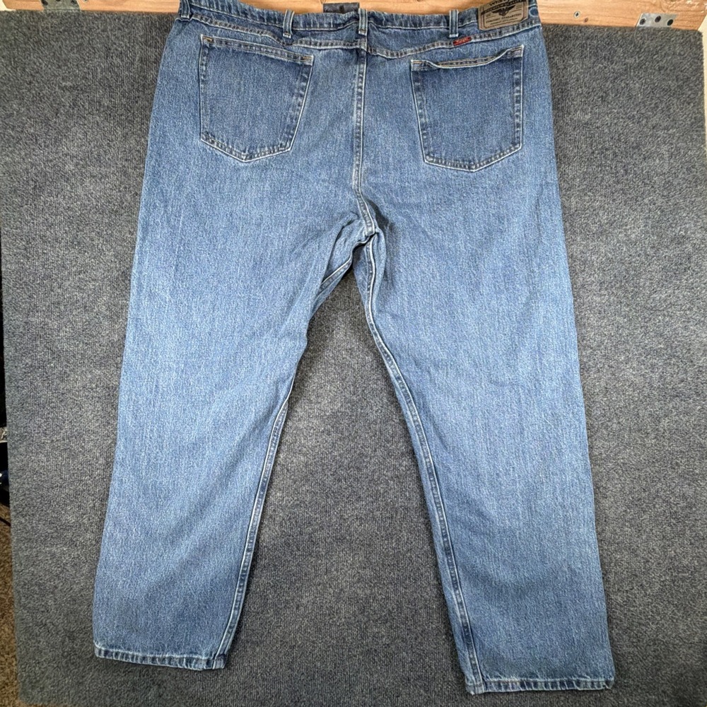 Wrangler Five Star Regular Fit Jeans Men's 48x32 (47x31 Act) Light Blue Denim - Picture 9 of 12